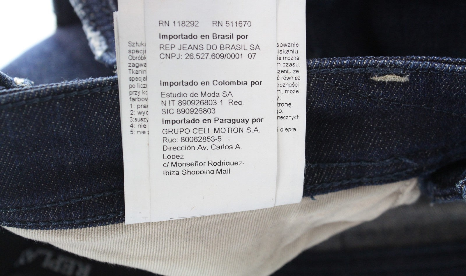 REPLAY Anbass Ice Blast Men's W30/L34 Slim Fit Stretch Faded Zip Blue Jeans