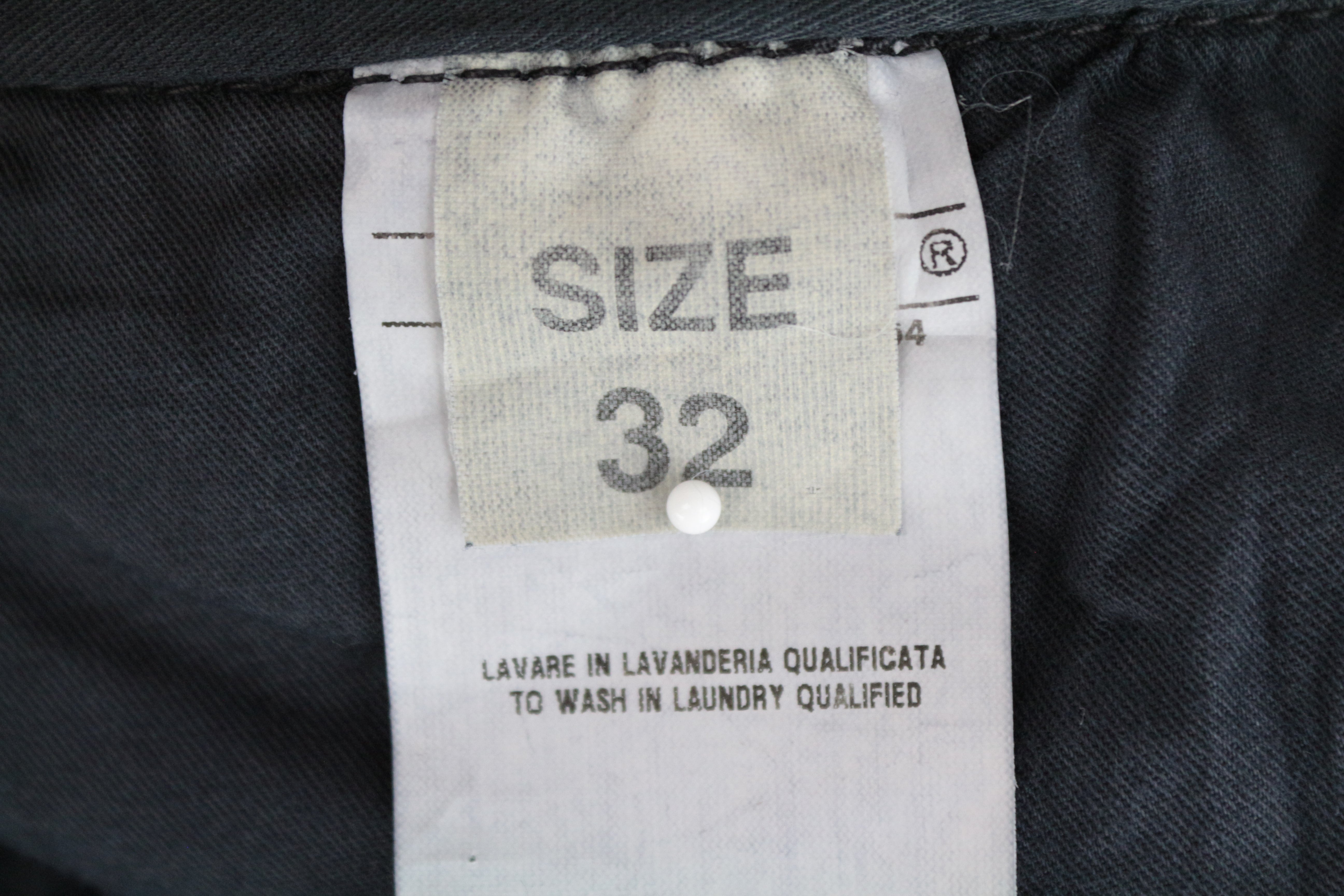 RICHMOND Men's 32 Navy Chino Style Cotton Zip-Fly Pocketed Trousers