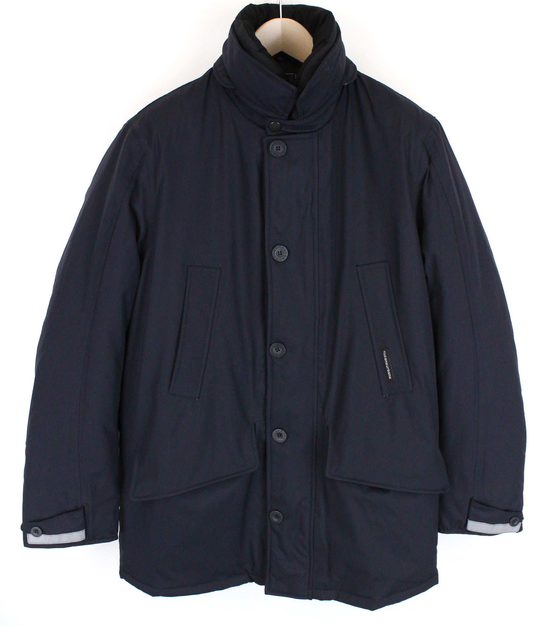 TUCANO URBANO Men's S Navy Waterproof Reflective Padded Hooded Jacket