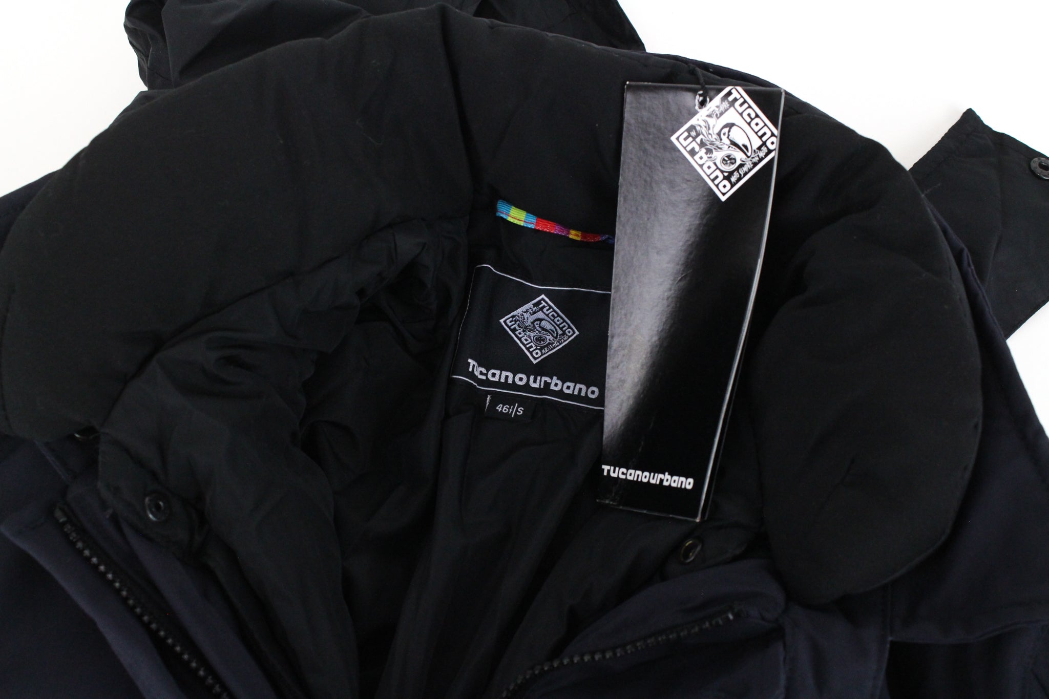 TUCANO URBANO Men's S Navy Waterproof Reflective Padded Hooded Jacket