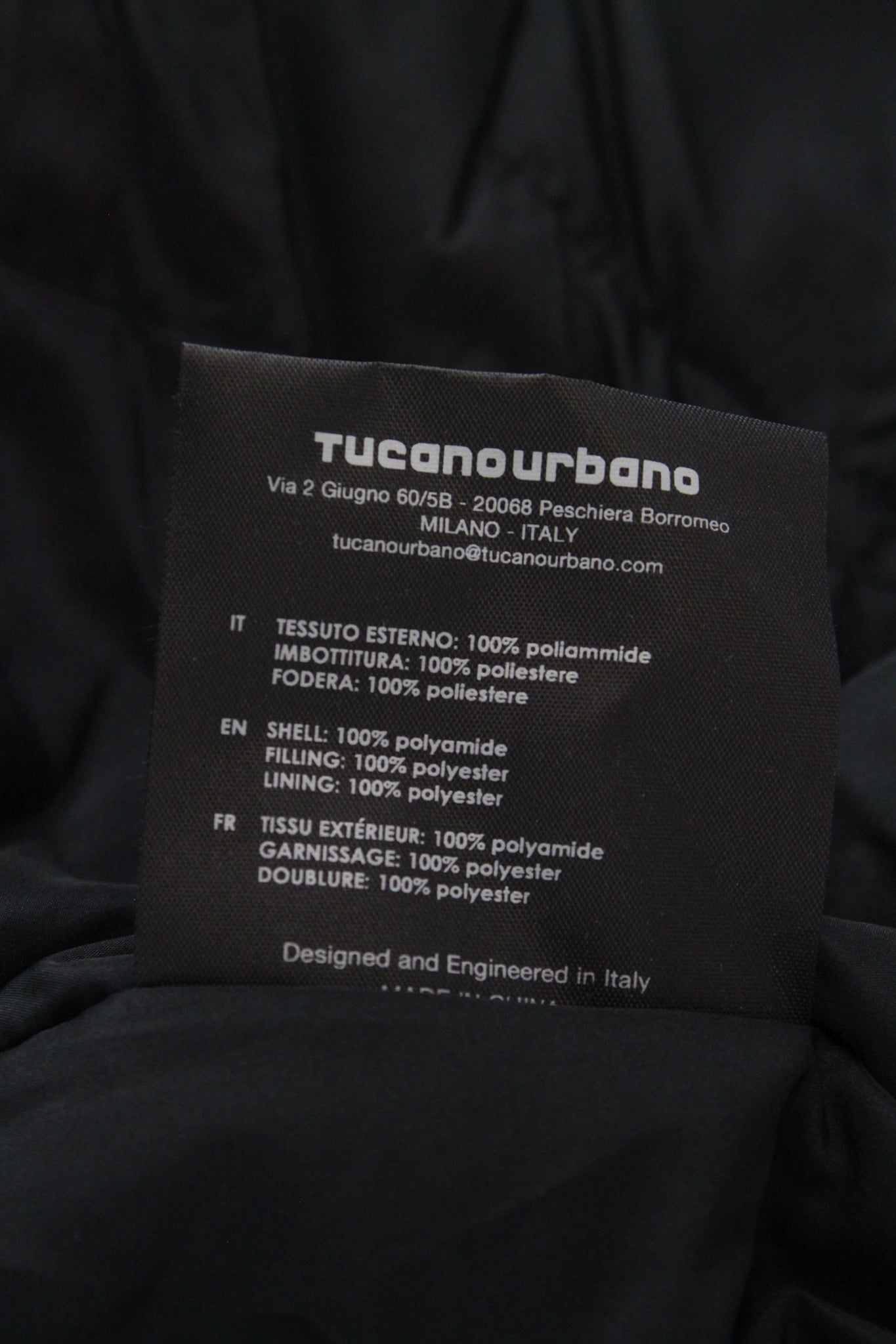 TUCANO URBANO Men's S Navy Waterproof Reflective Padded Hooded Jacket