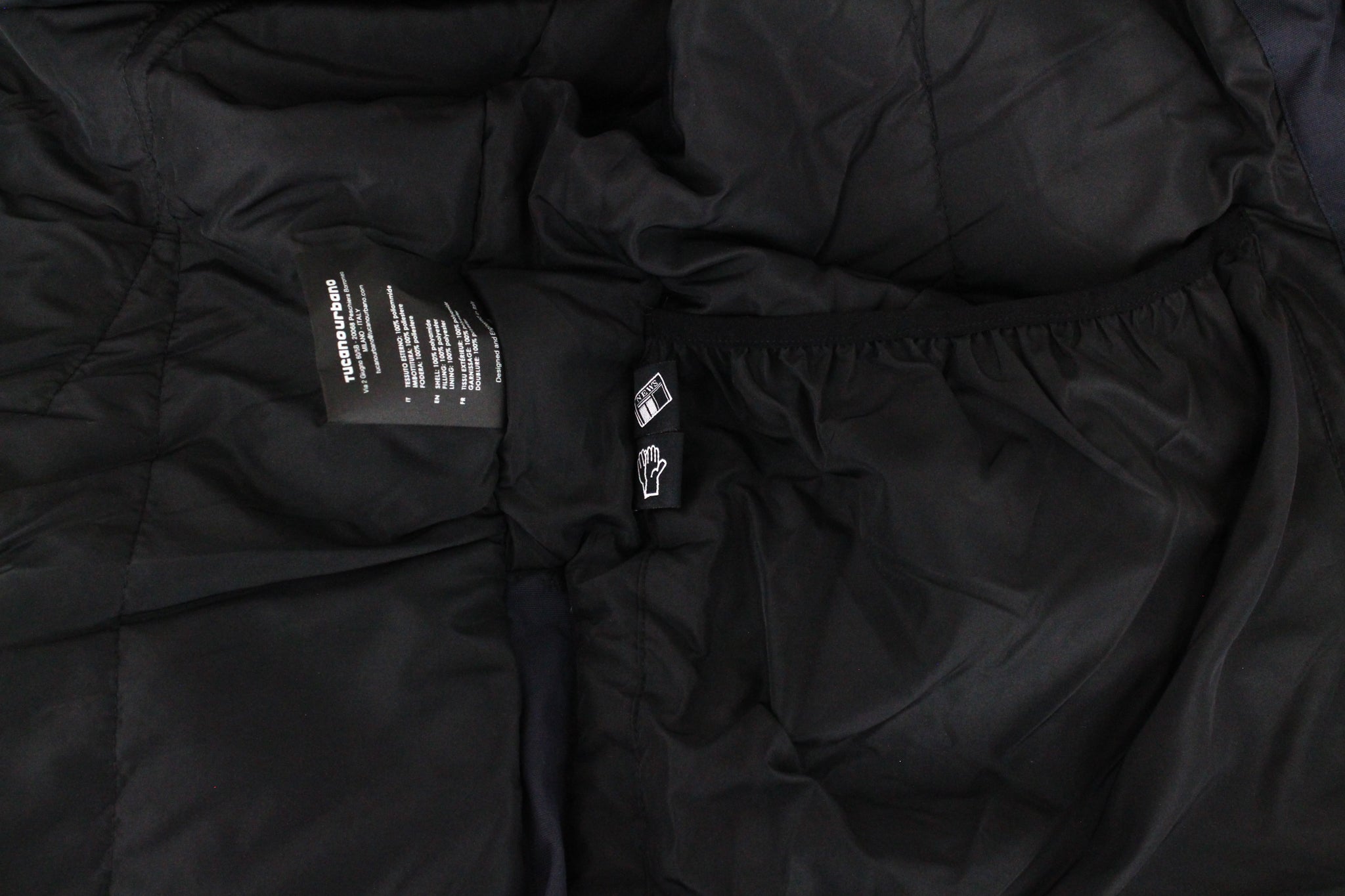 TUCANO URBANO Men's S Navy Waterproof Reflective Padded Hooded Jacket