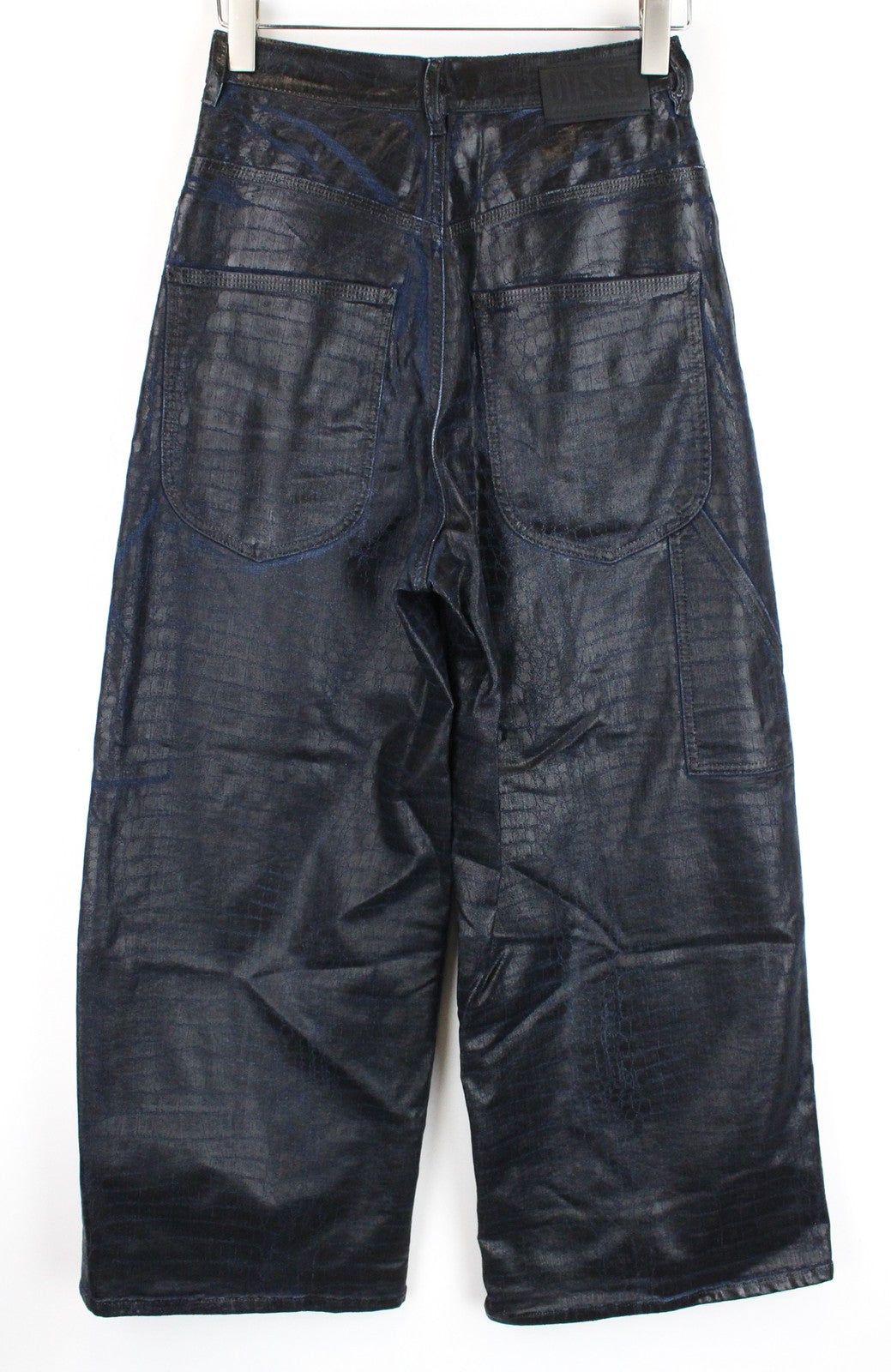 DIESEL D-Luite-SX-T 0094R Women's W27 Flared Jogg Coated Animal Print Jeans