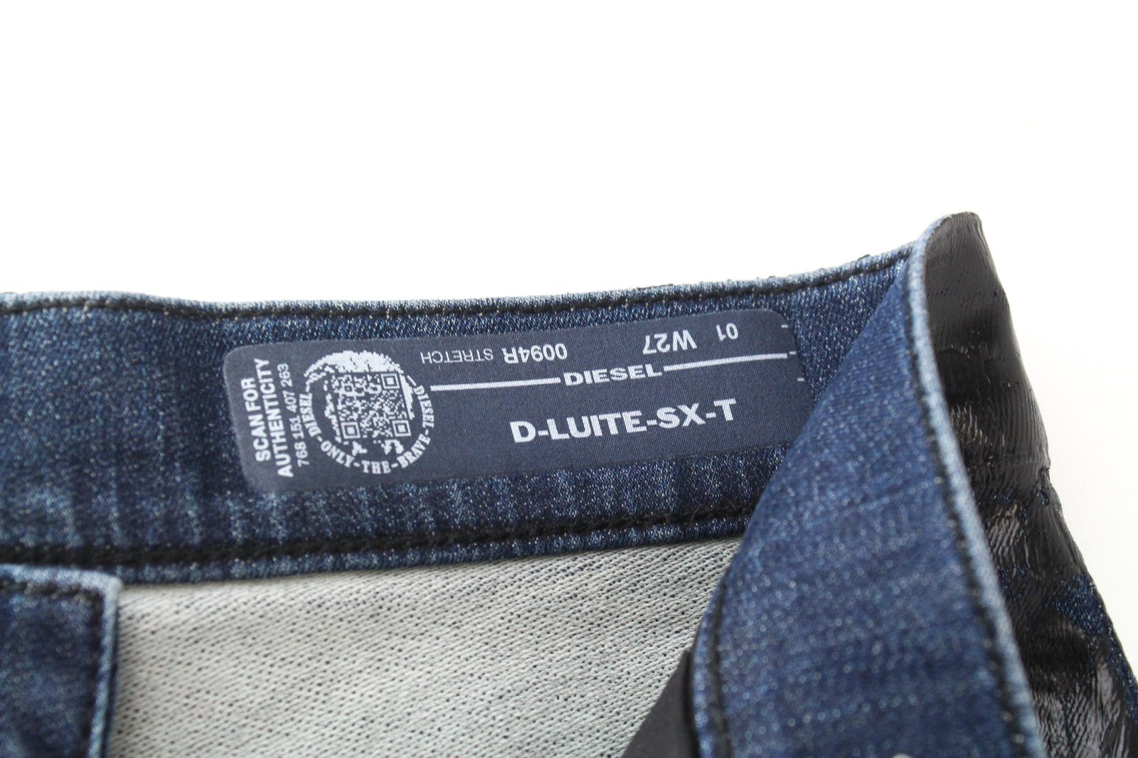 DIESEL D-Luite-SX-T 0094R Women's W27 Flared Jogg Coated Animal Print Jeans