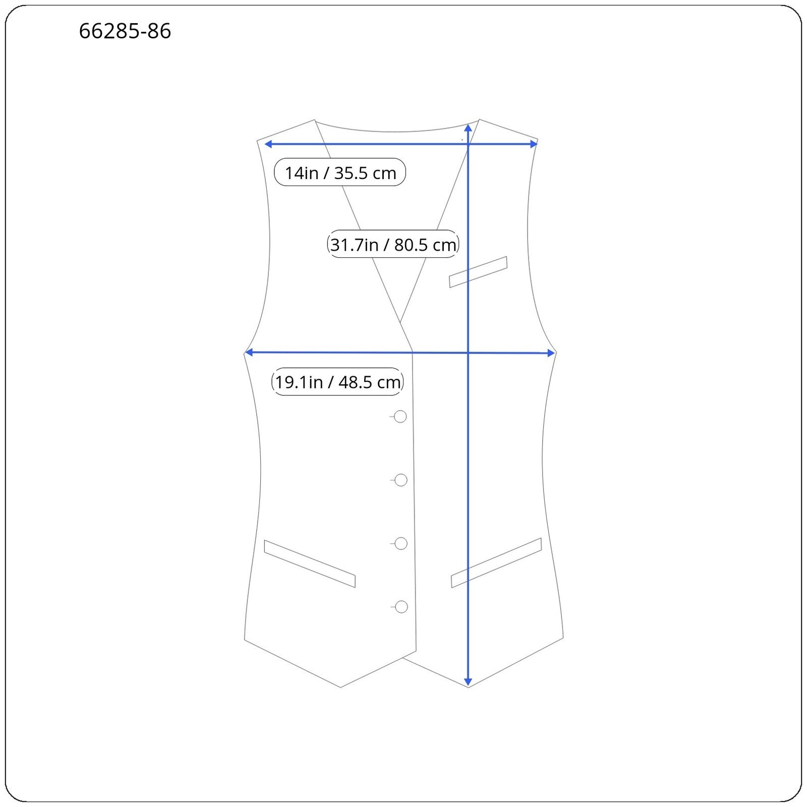 DESIGUAL Letters Women's M Abstract Logo Print Pullover Pocket Waistcoat