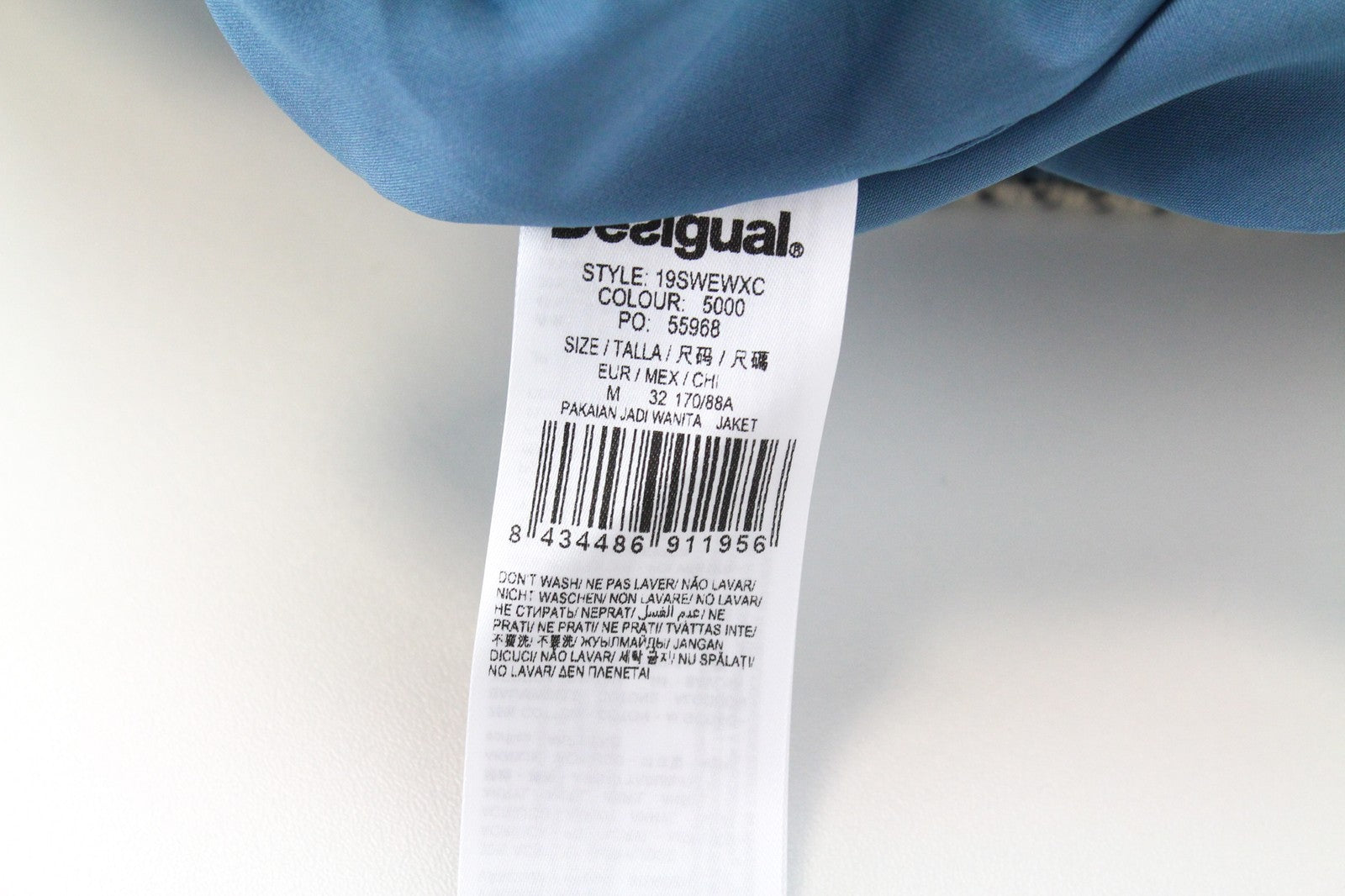 DESIGUAL Letters Women's M Abstract Logo Print Pullover Pocket Waistcoat