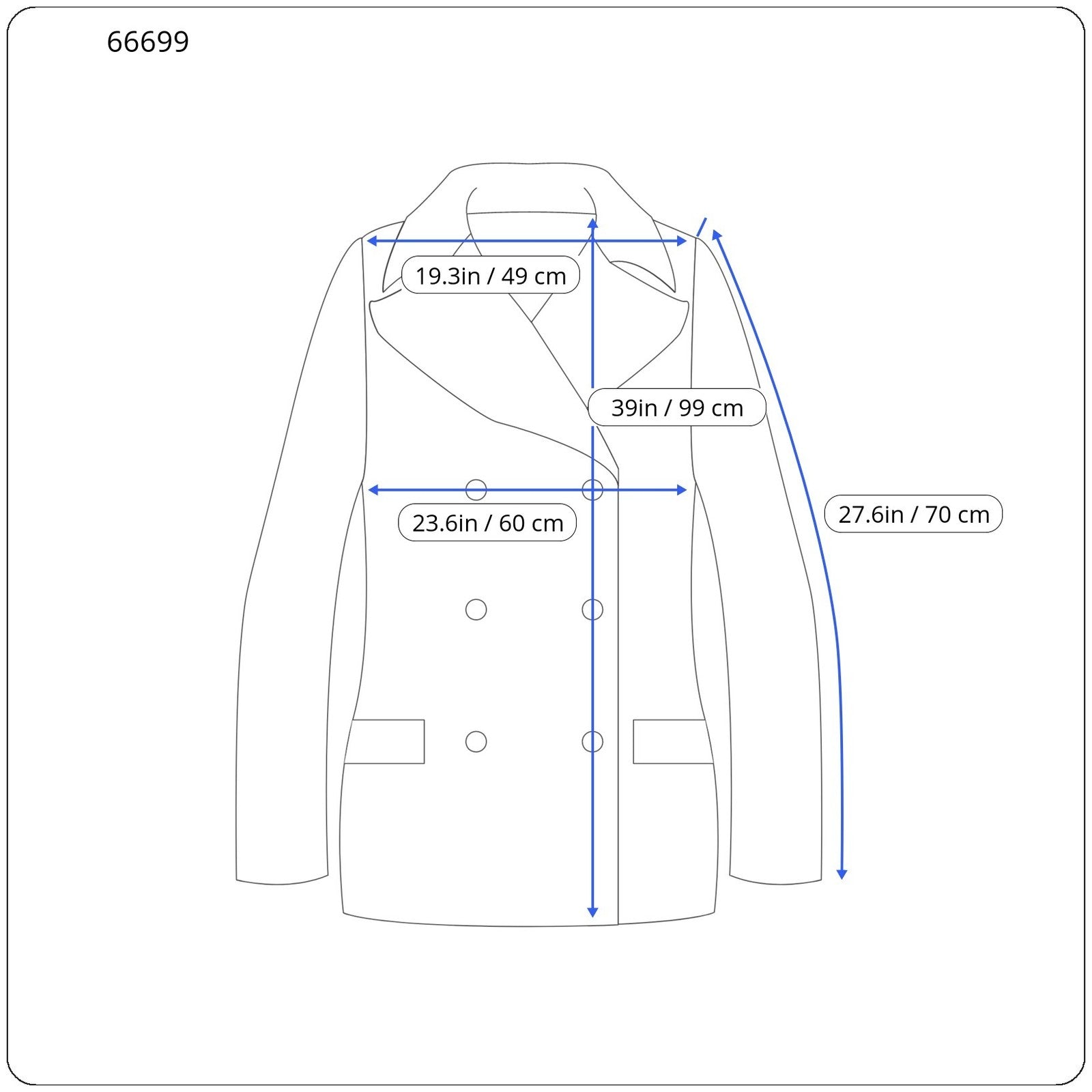 SUITSUPPLY Vicenza Men's UK48R Pure Wool Mid-Length Dark Navy Flannel Coat