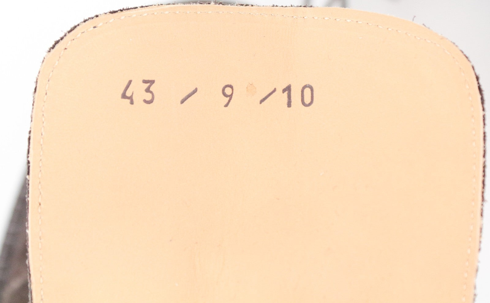 SUITSUPPLY Men's 43 Mid-Brown Suede Classic Lace-Up Dress Boots