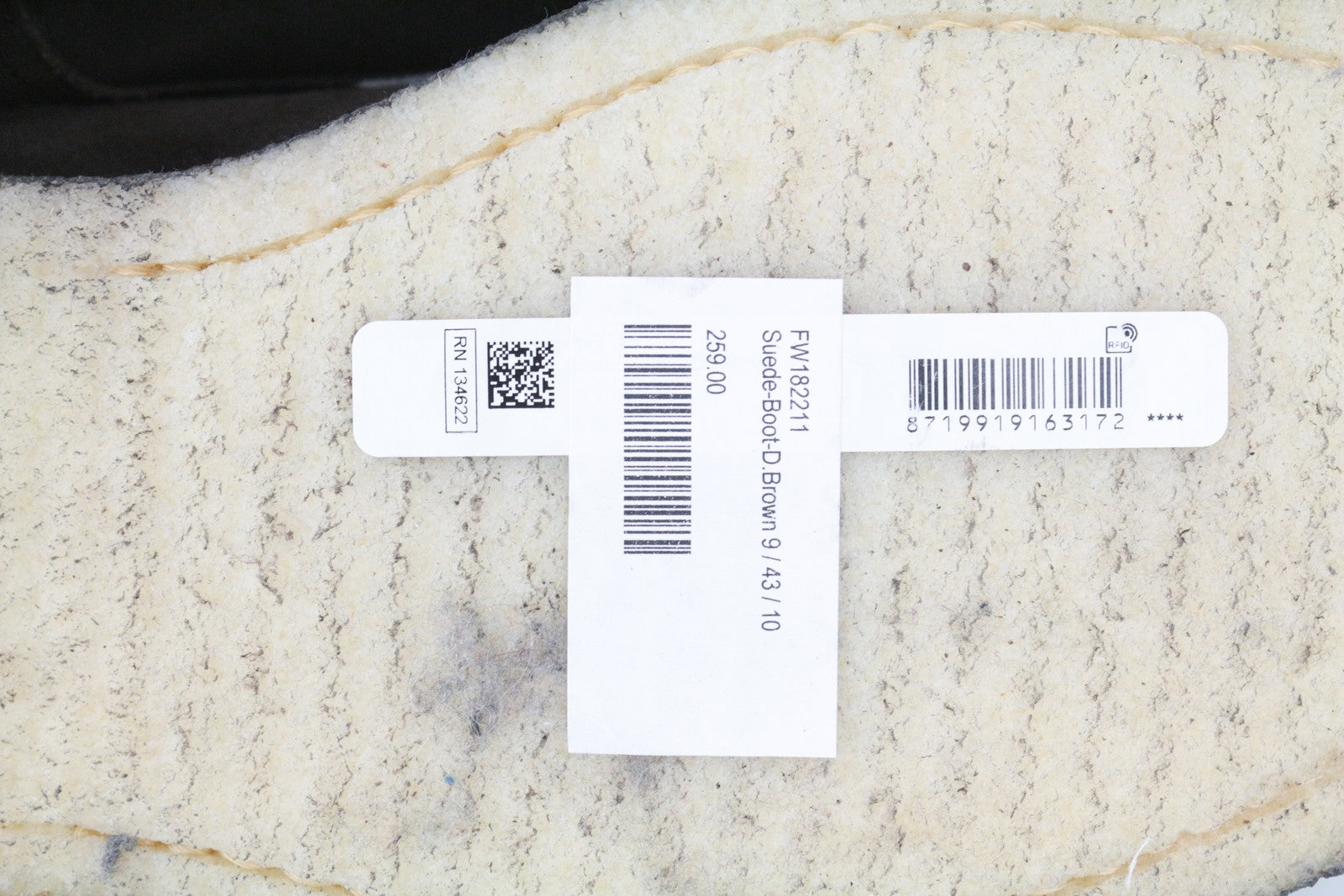 SUITSUPPLY Men's 43 Mid-Brown Suede Classic Lace-Up Dress Boots