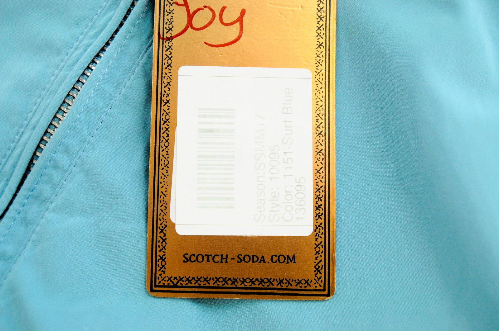 SCOTCH & SODA Men's Blue Jacket ~XL Lightweight Zipped Long Sleeve Casual