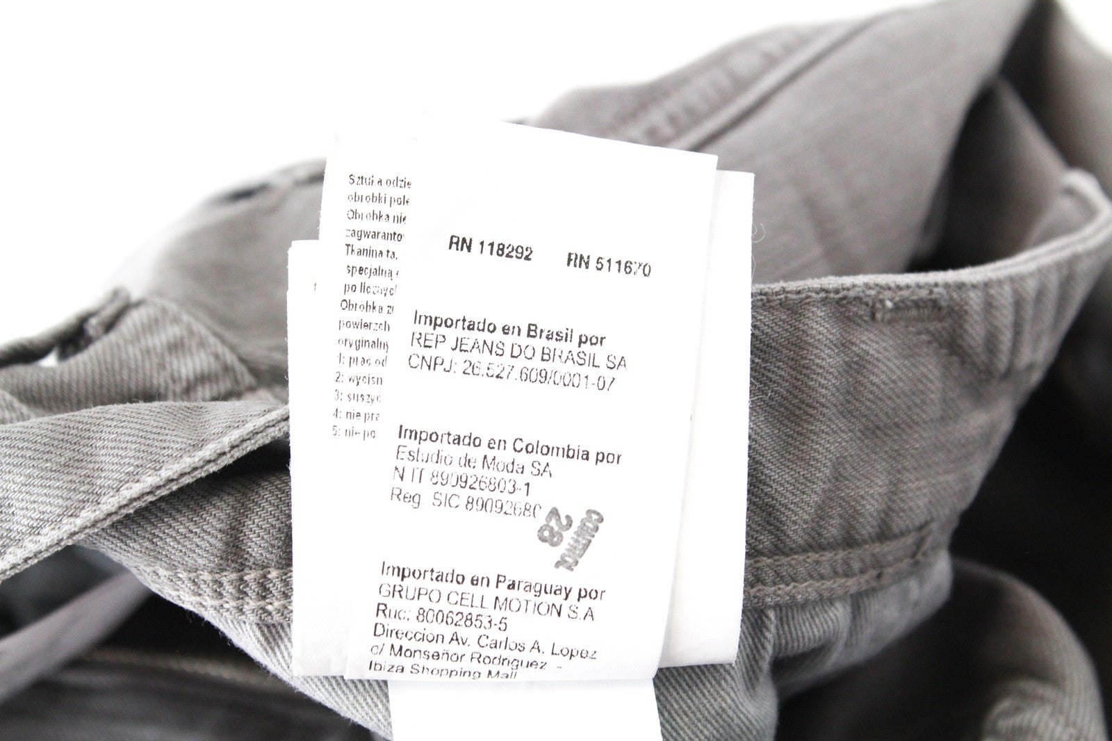 REPLAY Anbass W29/L32 Men's Slim Fit Grey Denim Cotton Stretch 5-Pocket