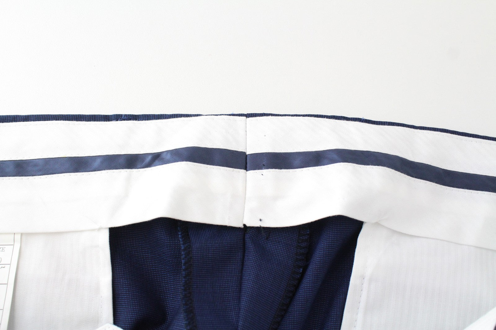 SUITSUPPLY Men's Trousers UK34R Blue Wool Lined Classic Pleated Front Pants