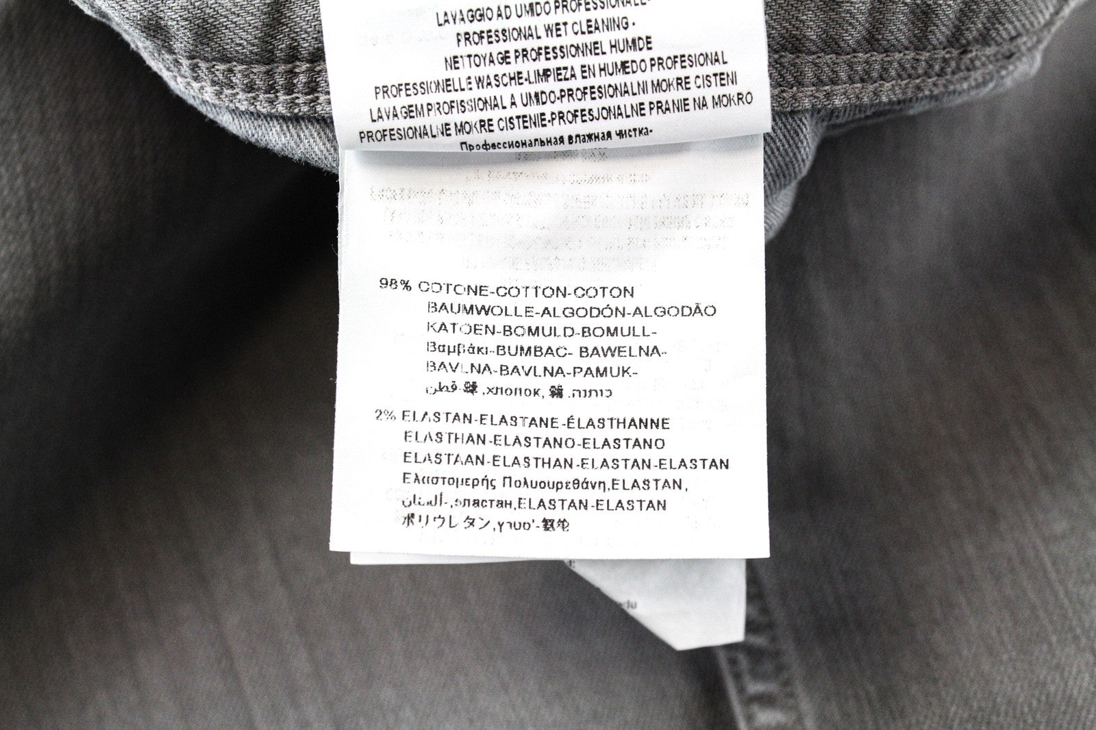 REPLAY W31/L34 Anbass Jeans Slim Fit Stretch Grey Cotton 5-Pocket Style