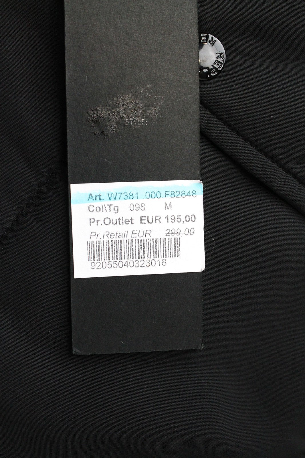 REPLAY Women's Jacket M Black Faux Fur Padded Hooded Lined Zipped Parka