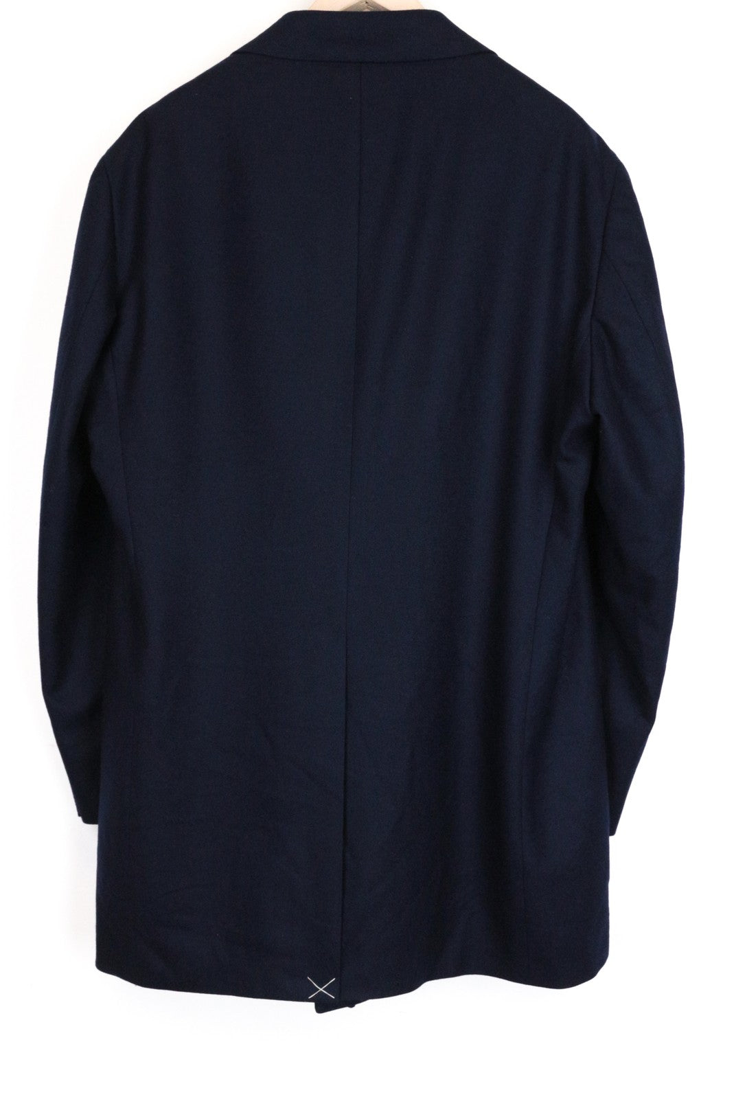 SUITSUPPLY Vicenza Coat UK52S Men's Navy Wool Lined Single-Breasted Classic