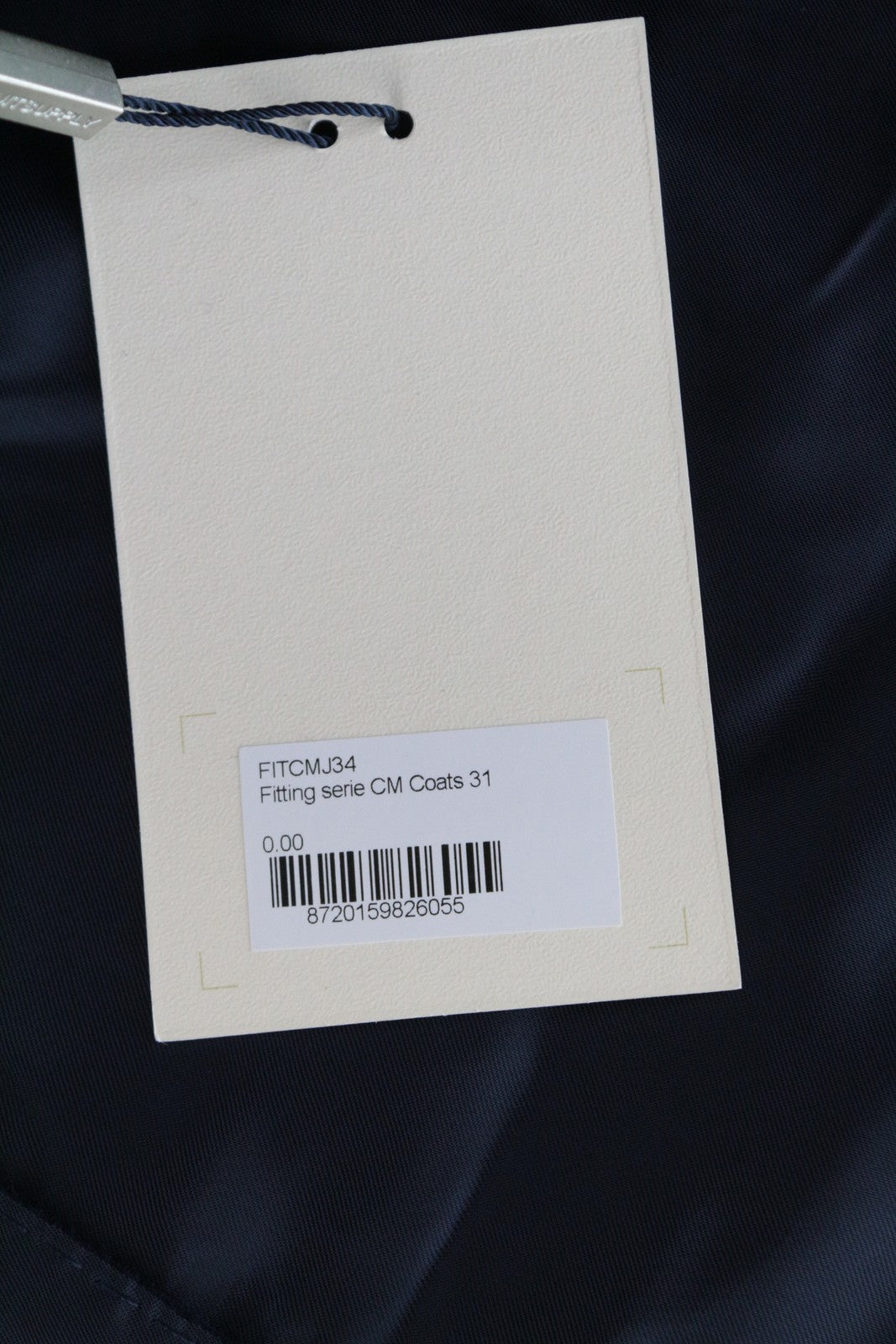 SUITSUPPLY Vicenza Coat UK52S Men's Navy Wool Lined Single-Breasted Classic