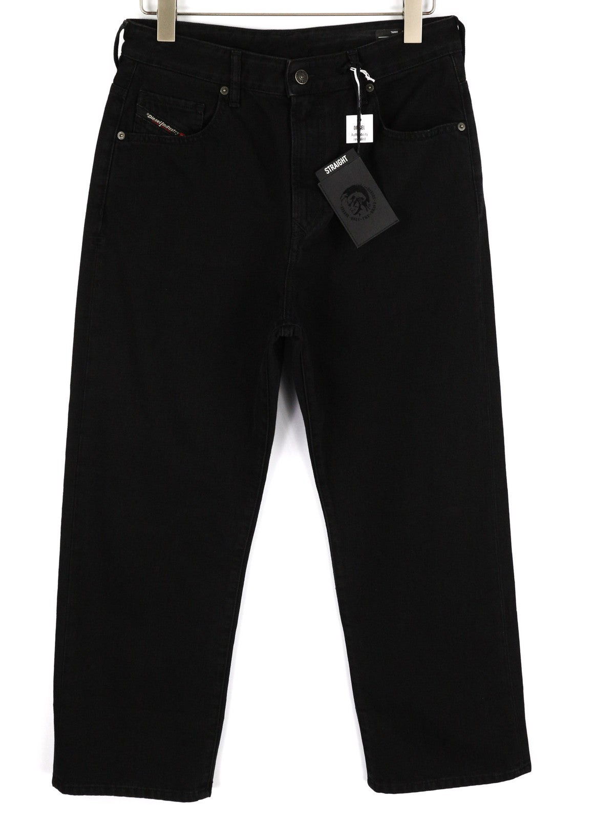 DIESEL D-Reggy 009RL Women Jeans W29/L30 Regular Waist Straight Black RRP€150