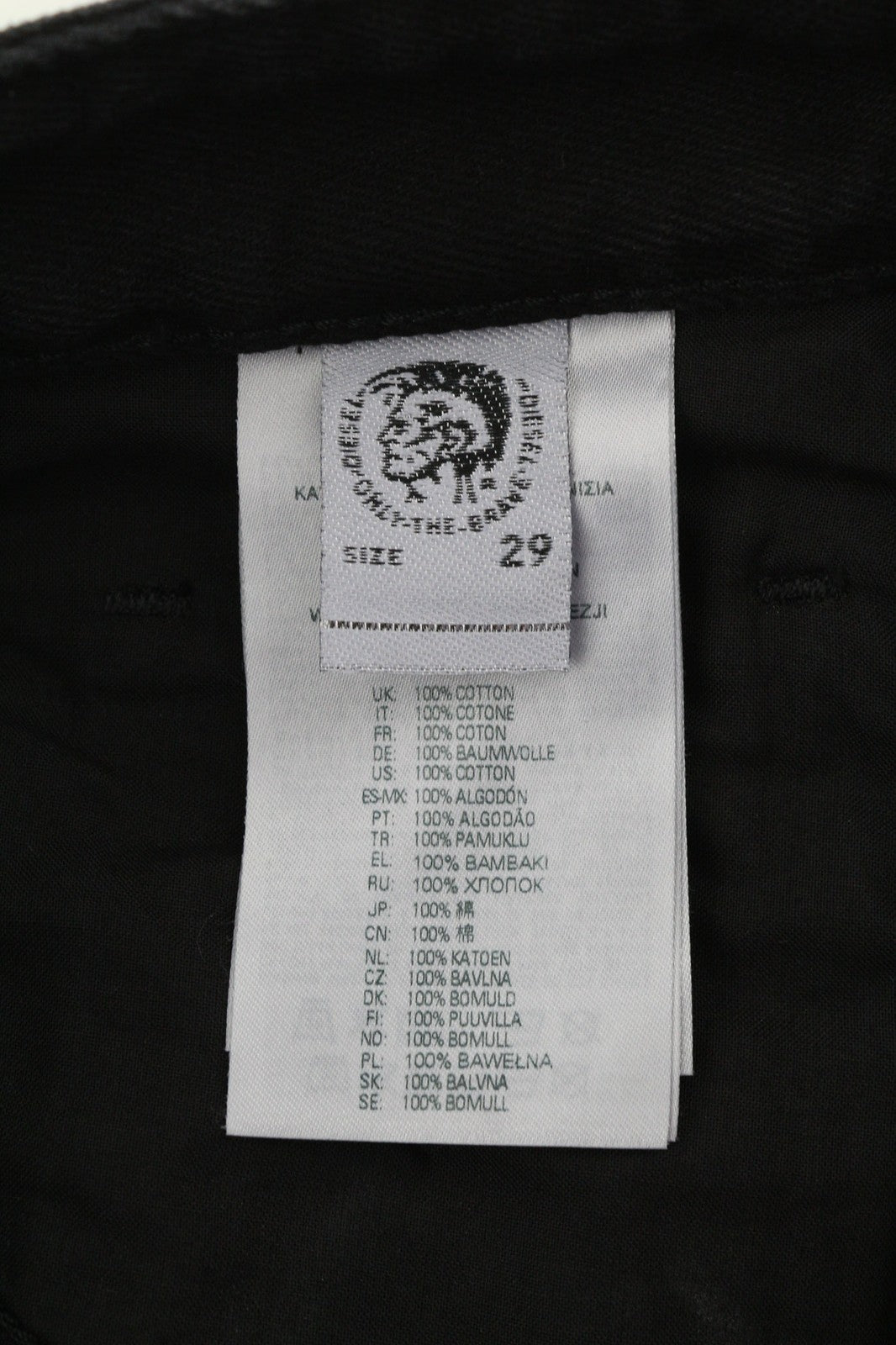 DIESEL D-Reggy 009RL Women Jeans W29/L30 Regular Waist Straight Black RRP€150