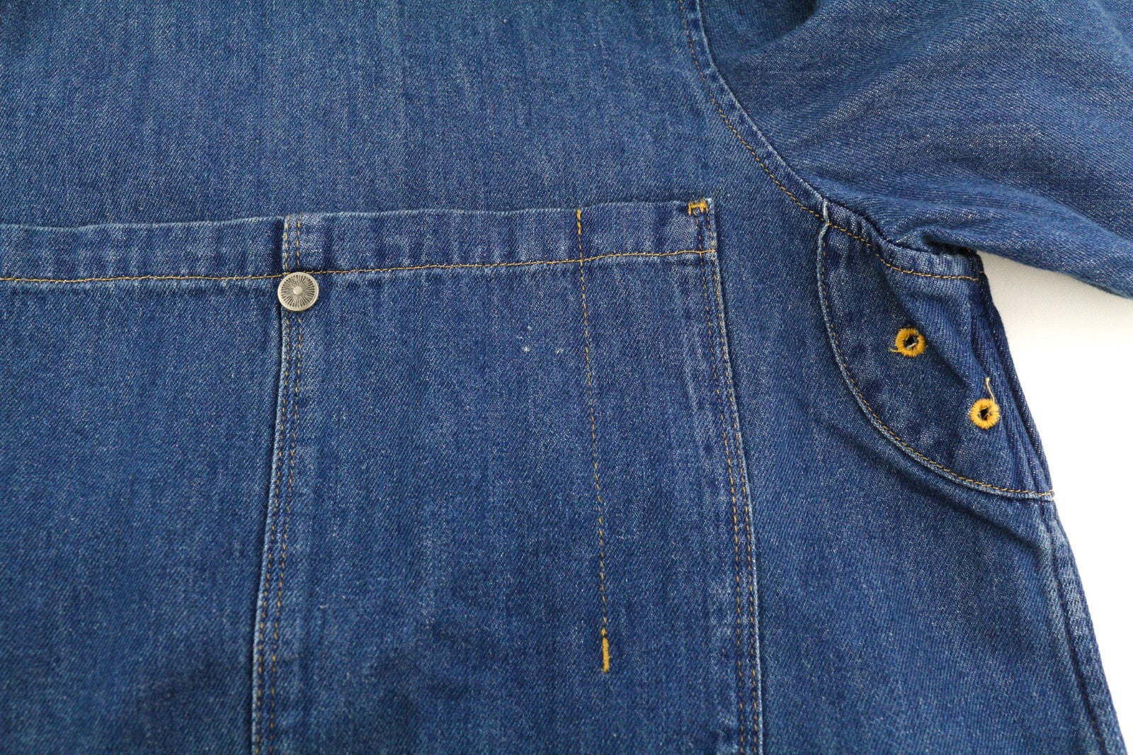 DIESEL D-Milly-Sp Men Shirt 2XL Denim Snap Buttons Spread Neck Blue RRP€195