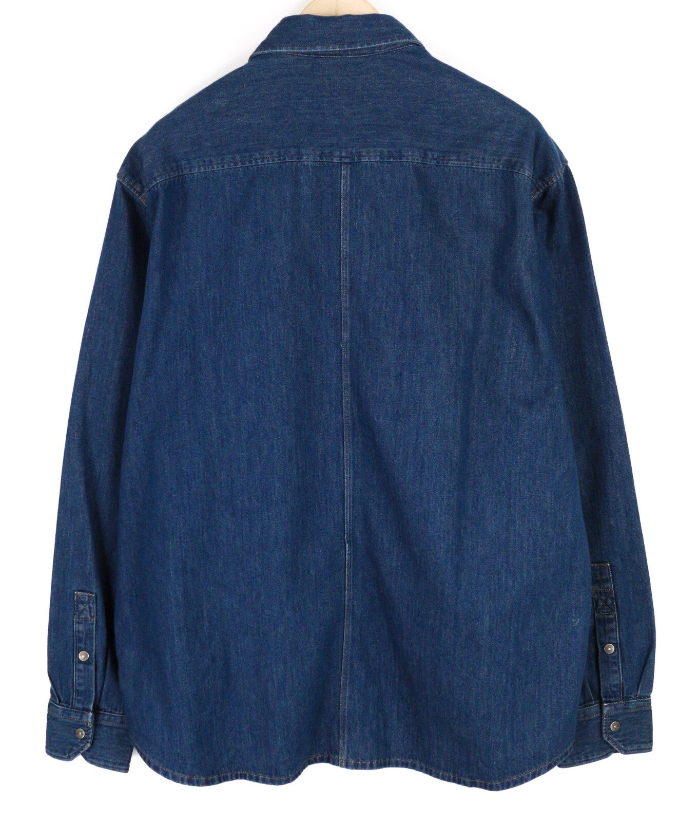 DIESEL D-Milly-Sp Men Shirt 2XL Denim Snap Buttons Spread Neck Blue RRP€195