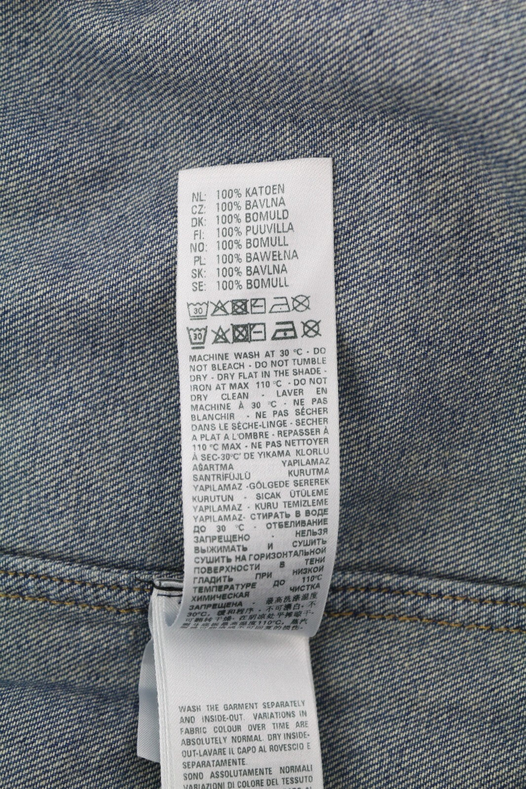 DIESEL D-Milly-Sp Men Shirt 2XL Denim Snap Buttons Spread Neck Blue RRP€195