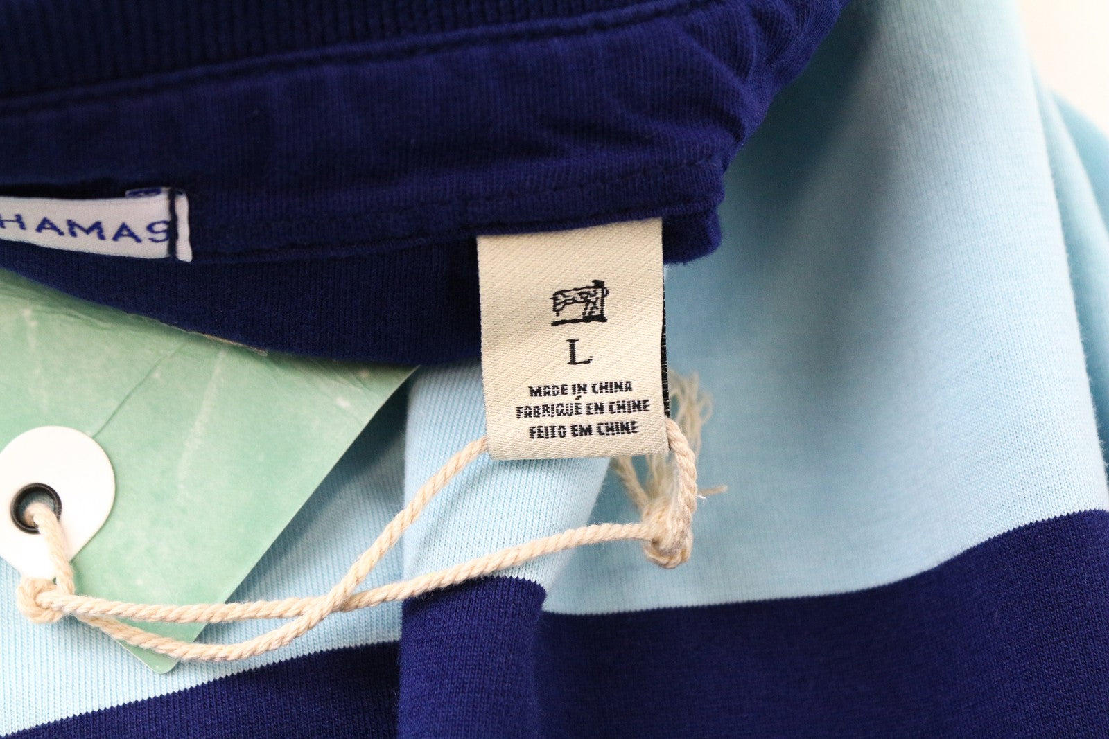 SCOTCH & SODA Bahamas Men's L Striped Polo Block T-Shirt Cotton