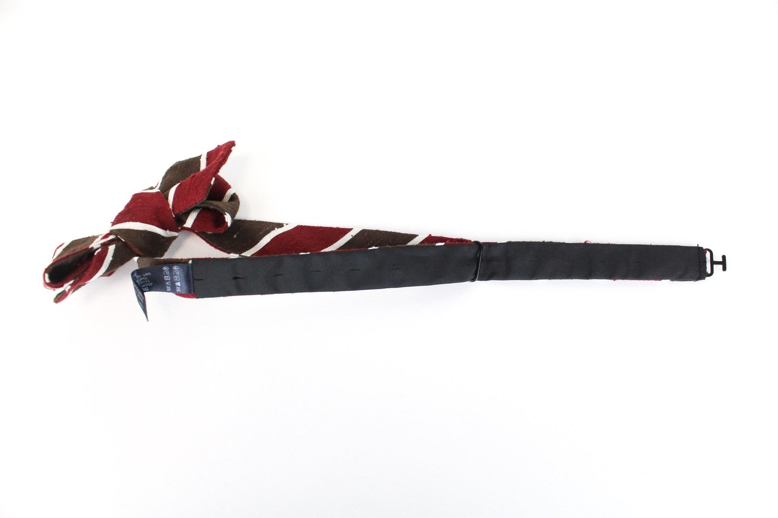 SUITSUPPLY Red Brown Pure Silk Bowtie Men's Pre-Tied Formal Style