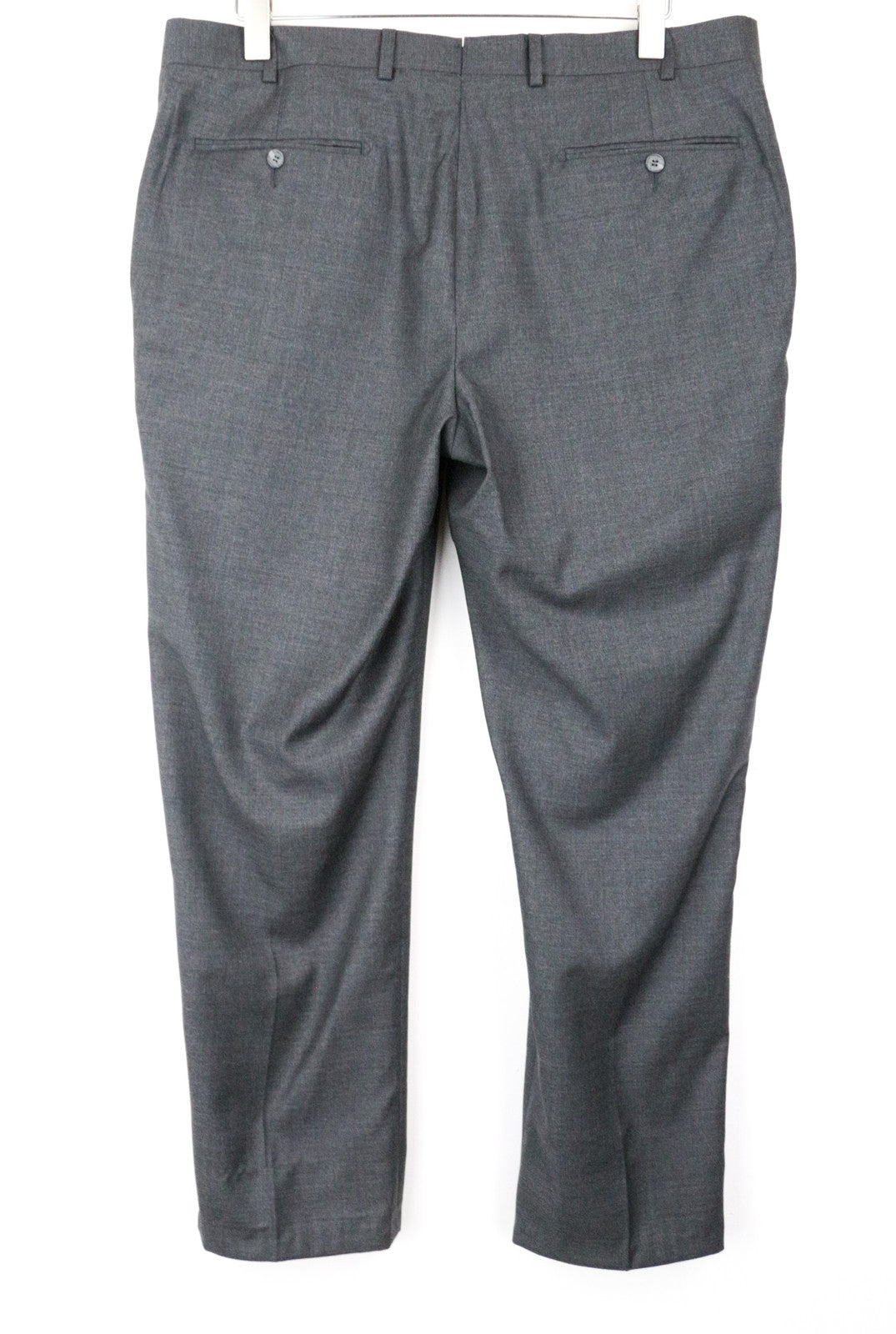 SUITSUPPLY UK44S Brescia Grey Wool Trousers Super 110's Pleated