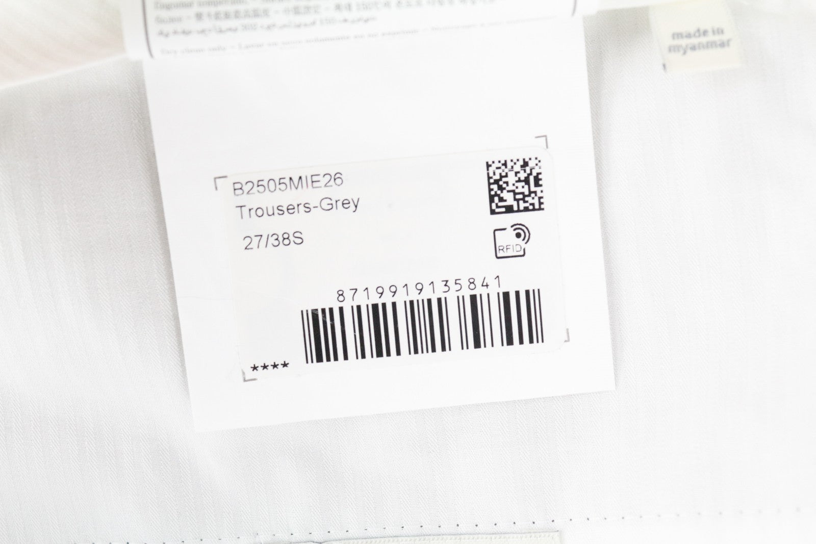 SUITSUPPLY UK44S Brescia Grey Wool Trousers Super 110's Pleated