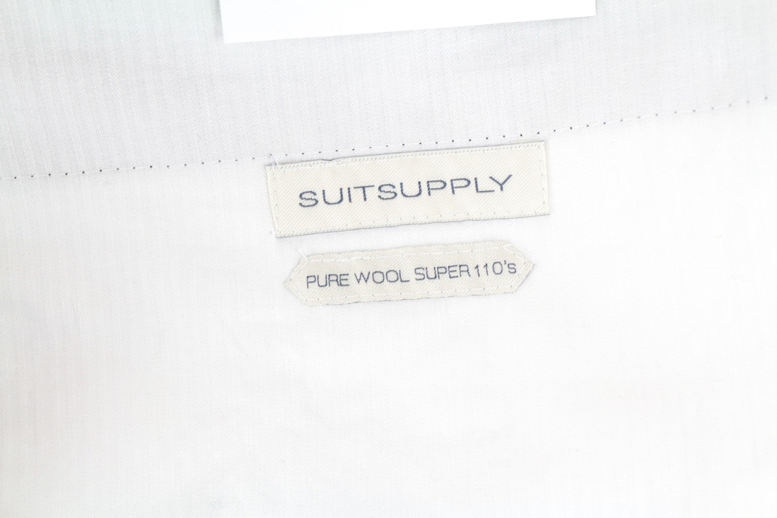 SUITSUPPLY UK44S Brescia Grey Wool Trousers Super 110's Pleated
