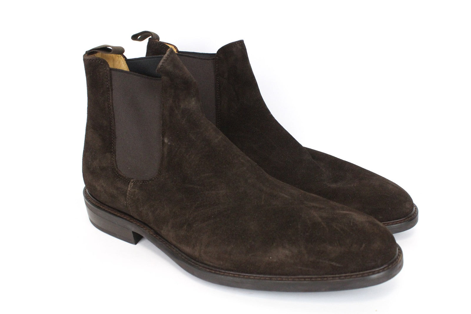 SUITSUPPLY EU44 Men's Brown Suede High Top Shoes Autumn Spring