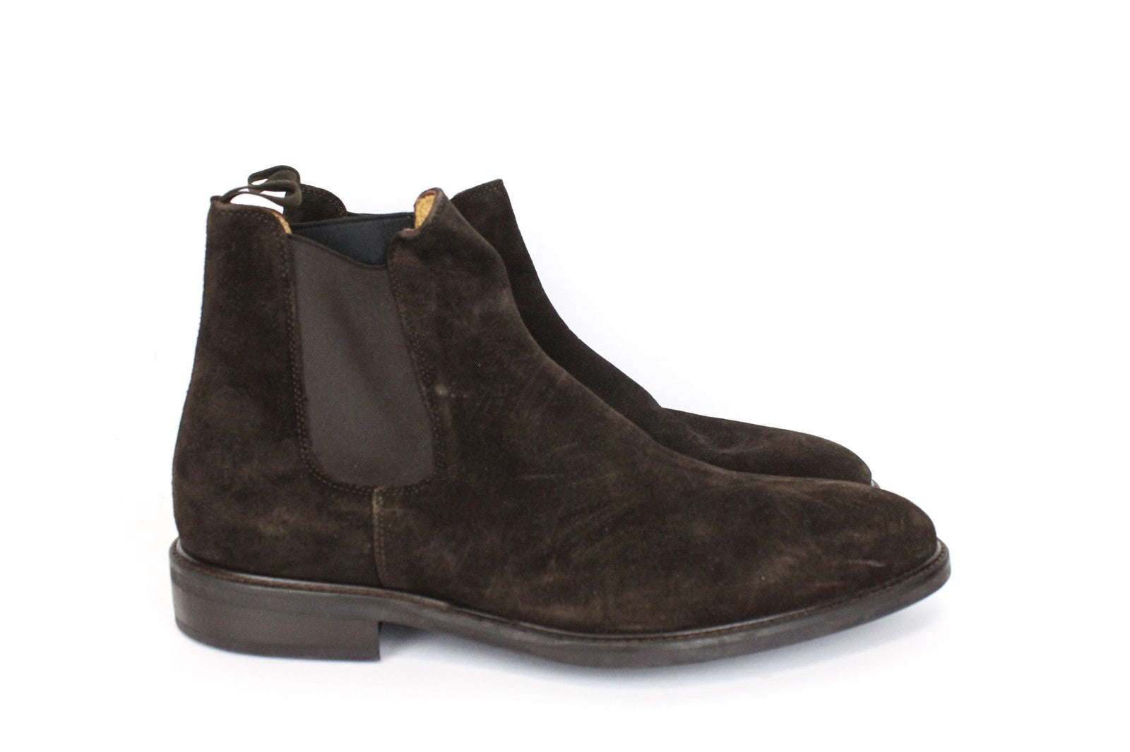 SUITSUPPLY EU44 Men's Brown Suede High Top Shoes Autumn Spring