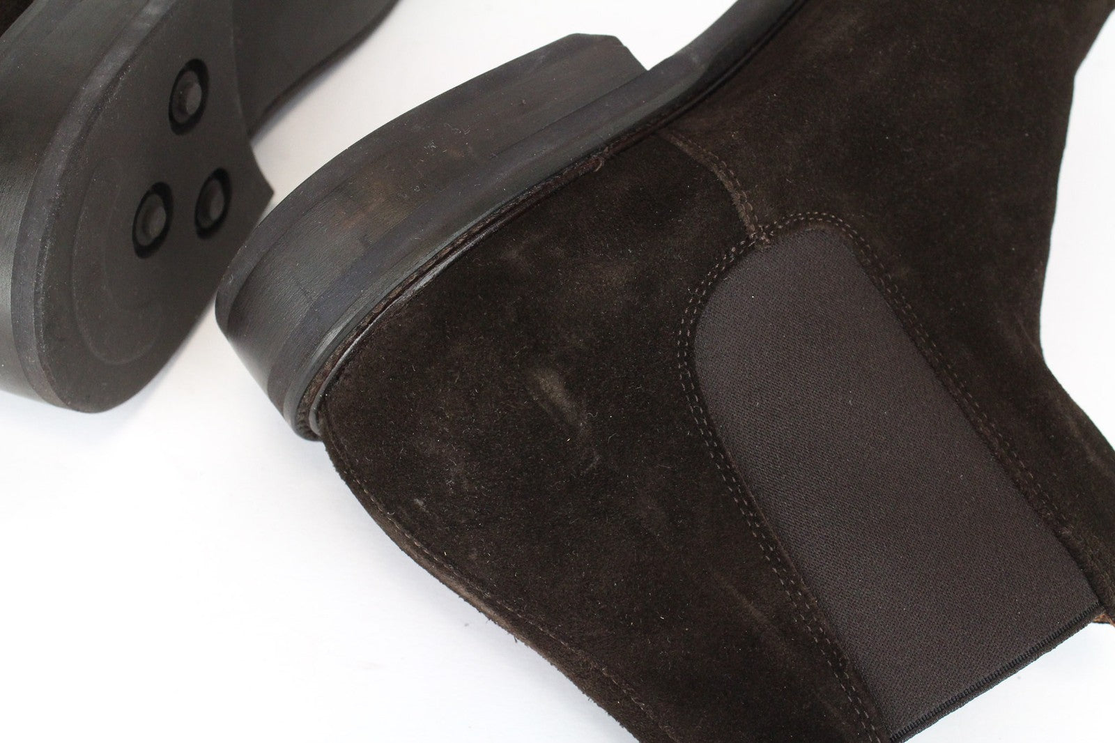 SUITSUPPLY EU44 Men's Brown Suede High Top Shoes Autumn Spring