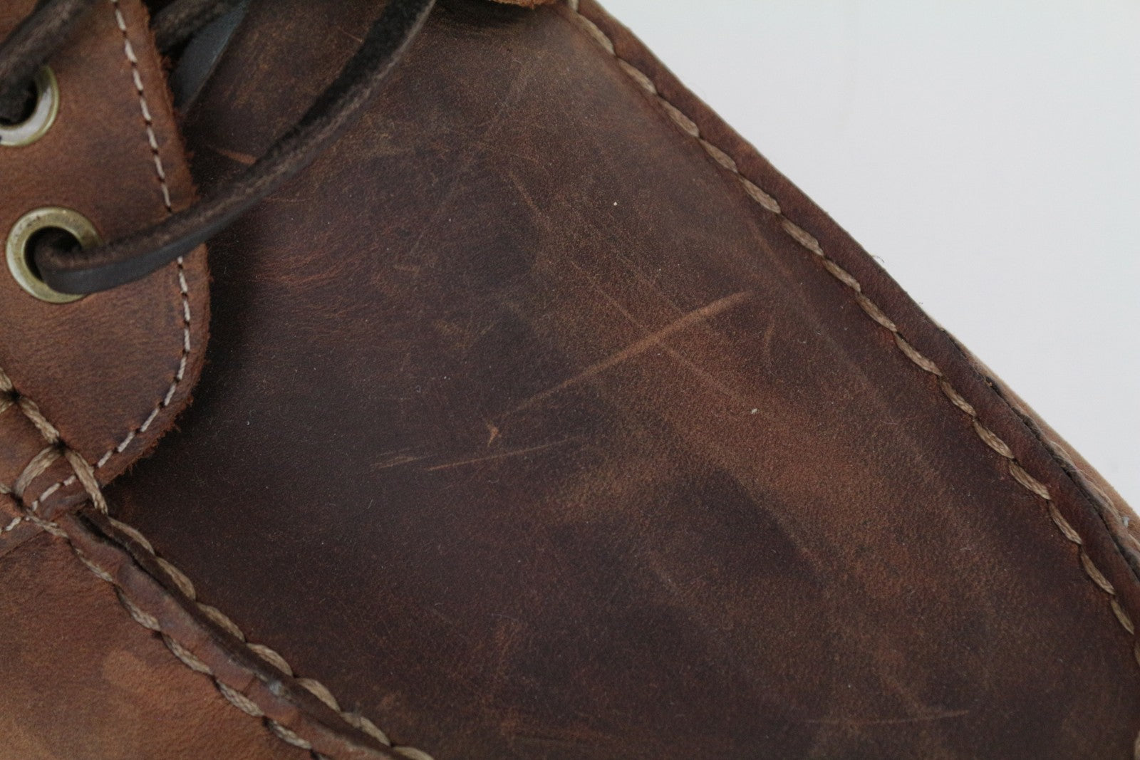 SUITSUPPLY Men's EU44 Brown Lace-Up High Top Casual Shoes