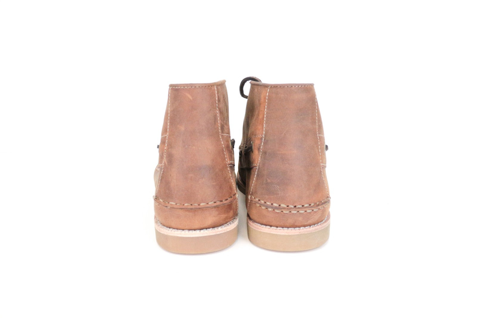 SUITSUPPLY Men's EU44 Brown Lace-Up High Top Casual Shoes