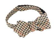 SUITSUPPLY Brown Wool Cashmere Bowtie OS Patterned Pre-Tied Men's