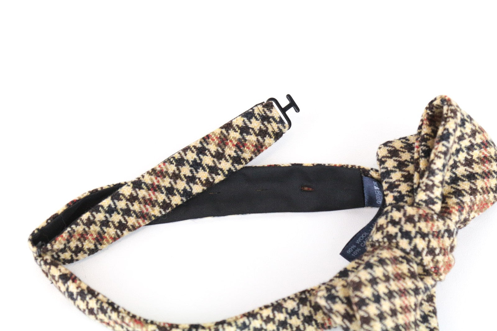 SUITSUPPLY Brown Wool Cashmere Bowtie OS Patterned Pre-Tied Men's