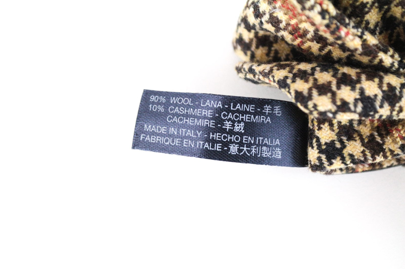 SUITSUPPLY Brown Wool Cashmere Bowtie OS Patterned Pre-Tied Men's