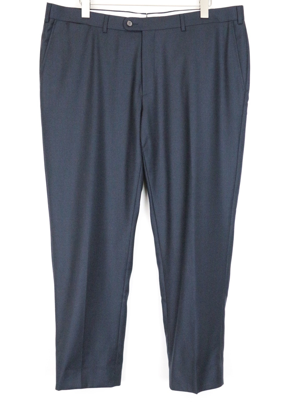 SUITSUPPLY UK42S Brescia Wool Trousers Men's Navy Pleated Formal