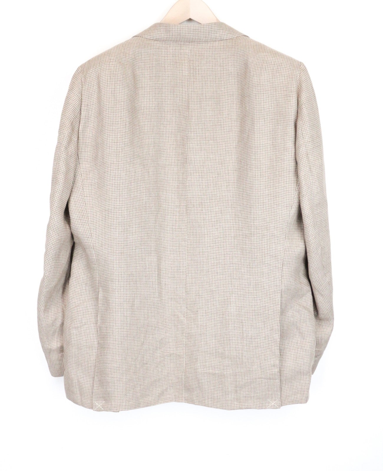 SUITSUPPLY La Spalla UK52L Men's Blazer Brown Patterned Linen Buttons