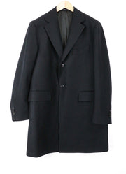 SUITSUPPLY Vicenza UK40S Black Wool Cashmere Men's Classic Coat