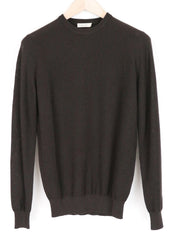 SUITSUPPLY XS Men's Dark Brown Pullover Merino Wool Sweatshirt