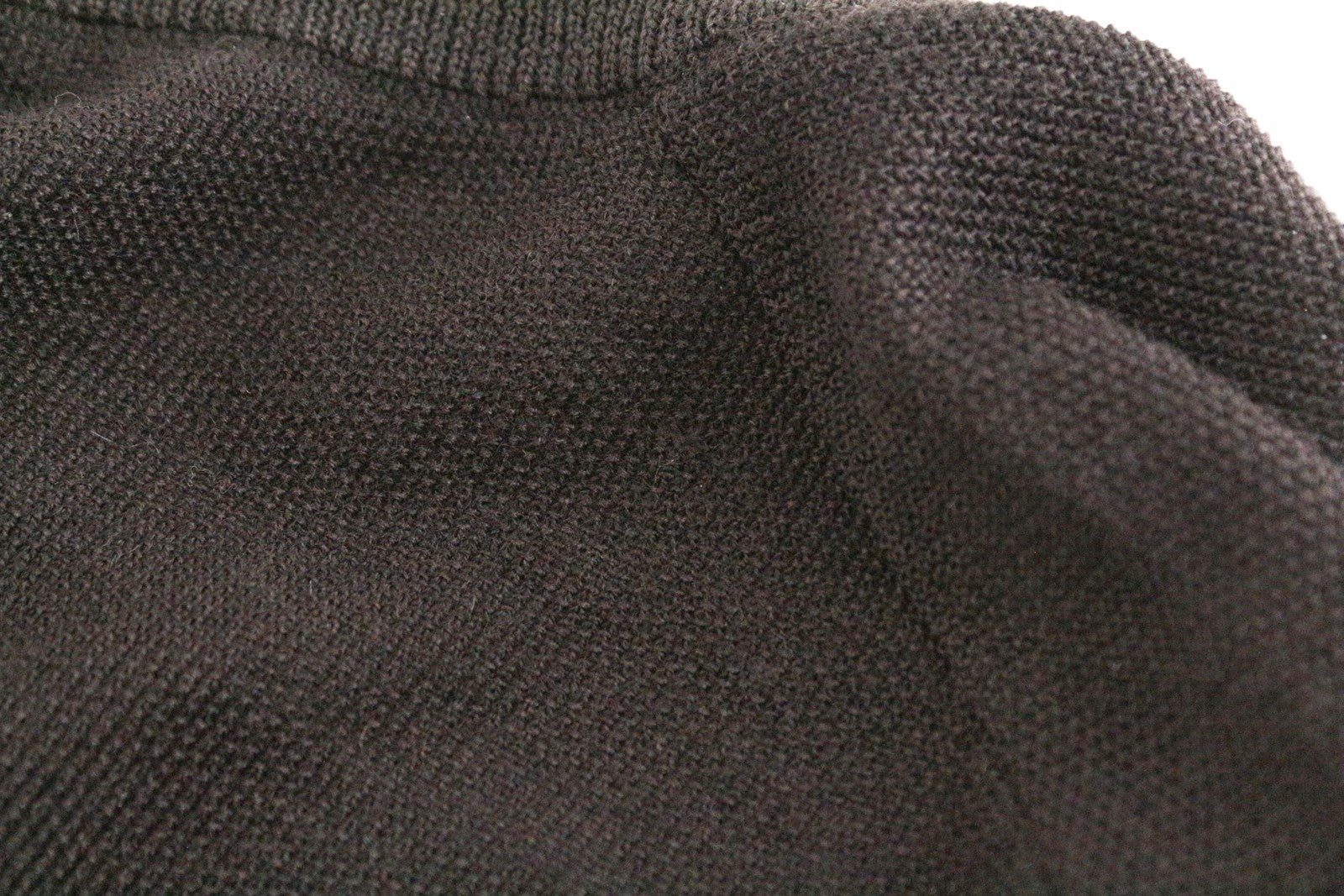 SUITSUPPLY XS Men's Dark Brown Pullover Merino Wool Sweatshirt