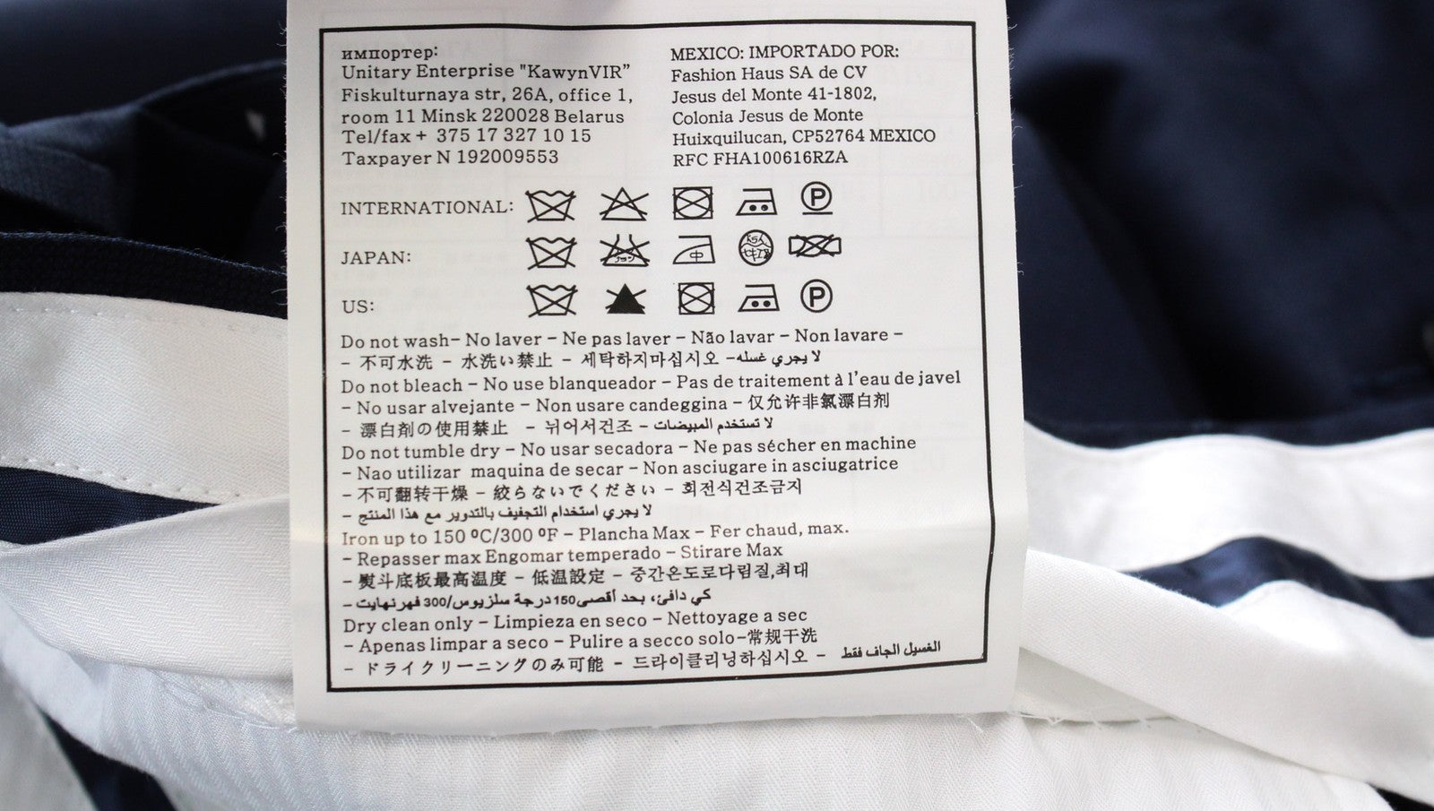 SUITSUPPLY UK34R Men's Navy Wool Classic Pleated Trousers