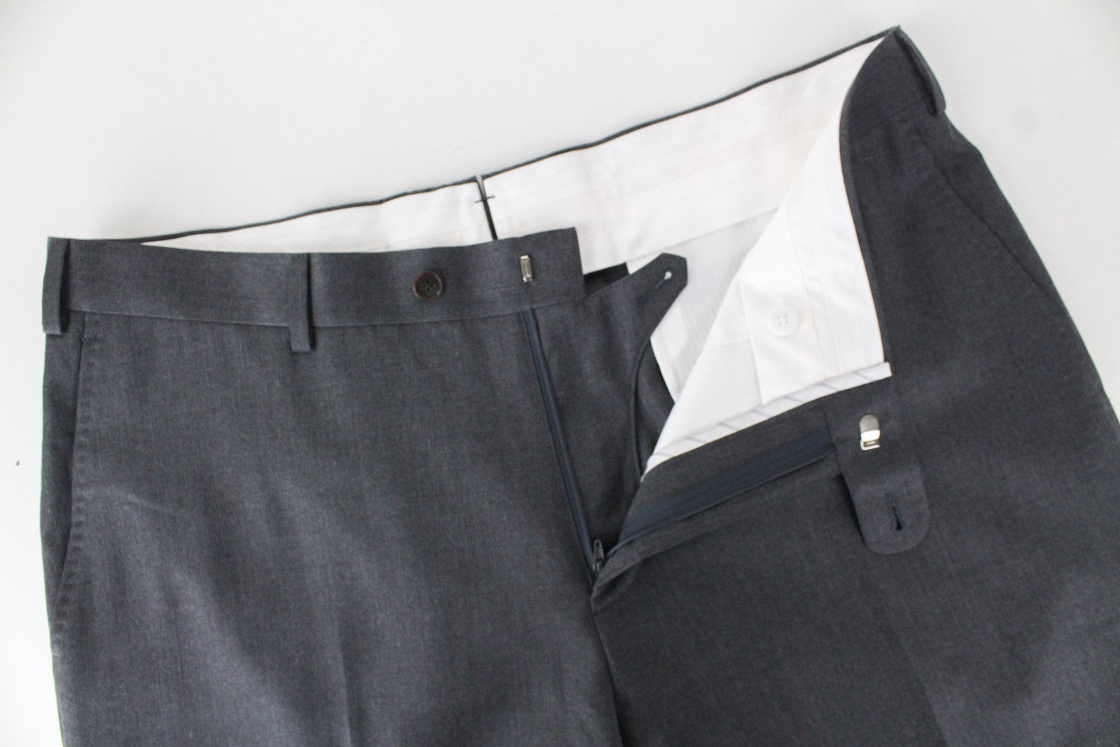 SUITSUPPLY La Spalla UK44S Men's Wool Grey Suit 2 Piece Single-Breasted