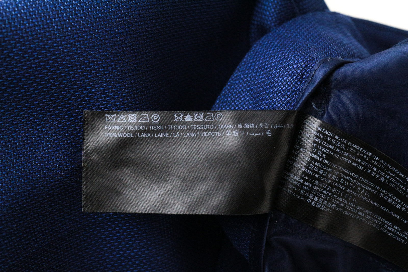 SUISTUDIO UK8R Women's Blue Wool Trousers Turn-Up Pleated Classic