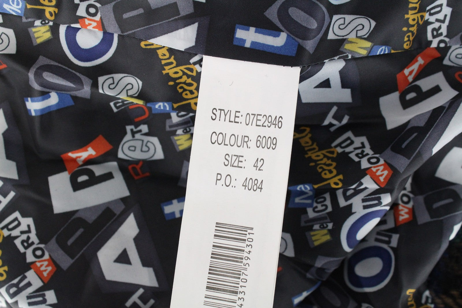 DESIGUAL Women's Jacket 42 Blue Wool Blend Check Short Sleeve Casual