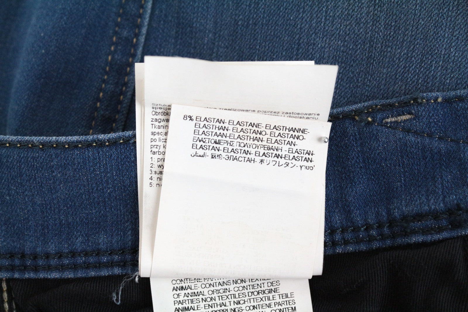 REPLAY Anbass Men's W32/L36 Slim Stretch Cotton Blend Blue Jeans