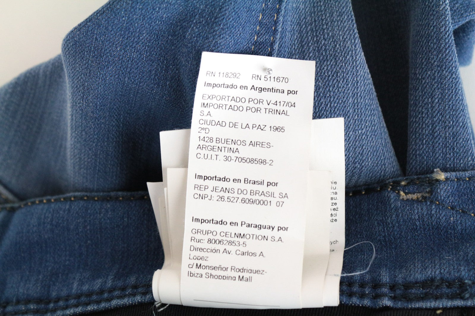 REPLAY Anbass Men's W30/L34 Blue Slim Cotton Blend Stretch Jeans