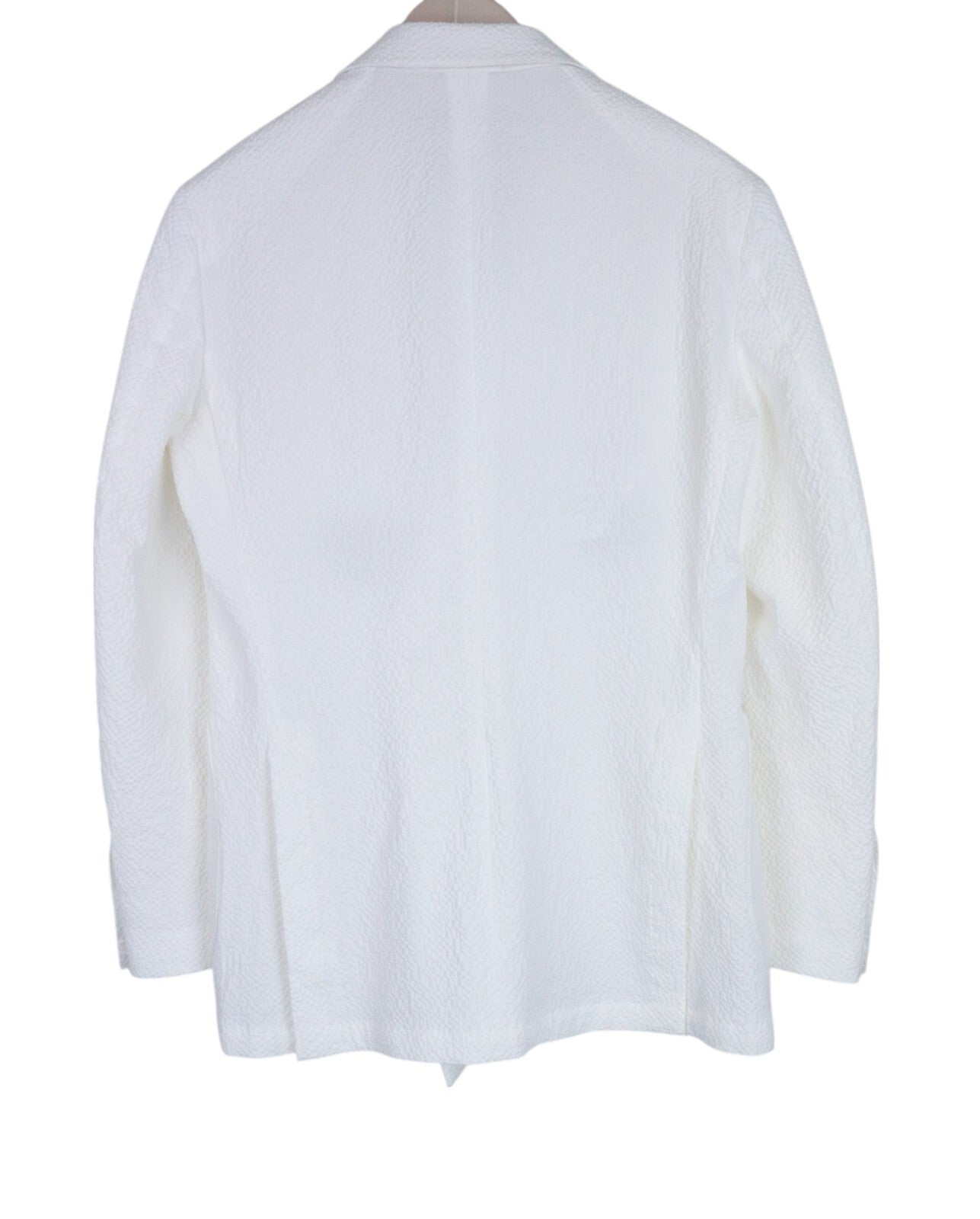 SUITSUPPLY Havana Men's UK38R Slim White Textured 2-Piece Suit